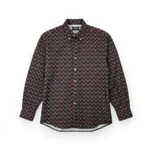 Cambridge Classics Men’s Geometric Print Button-Down Shirt - Large